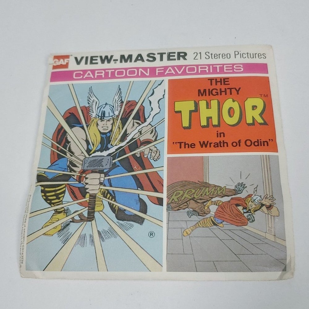 Vintage View Master THOR 1977 "The Wrath of Odin" Complete w/ ALL discs + insert
